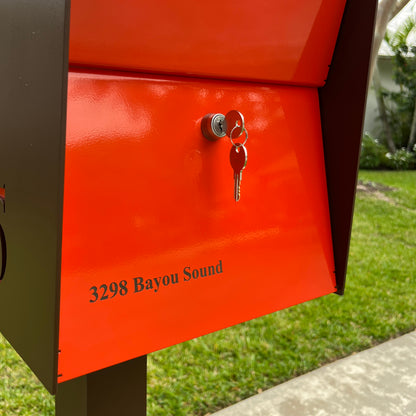 NEW! The UpTown Box Locking Package Dropbox  in COCONUT - Modern Mailbox