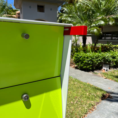 NEW! The UpTown Box Locking Package Dropbox in ARCTIC WHITE - Modern Mailbox