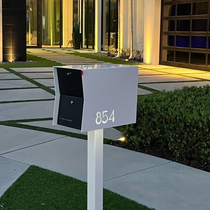 NEW! The Retrobox Locking Package Dropbox in ARCTIC WHITE - Modern Mailbox