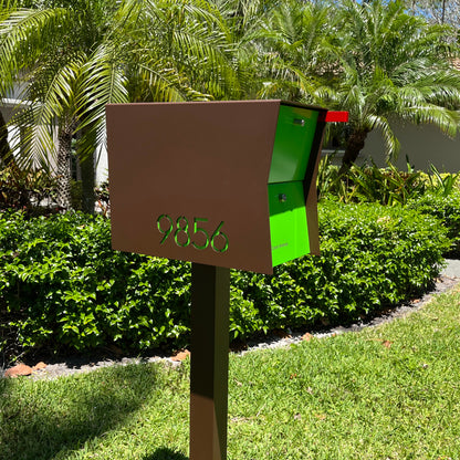 NEW! The Retrobox Locking Package Dropbox in COCONUT - Modern Mailbox