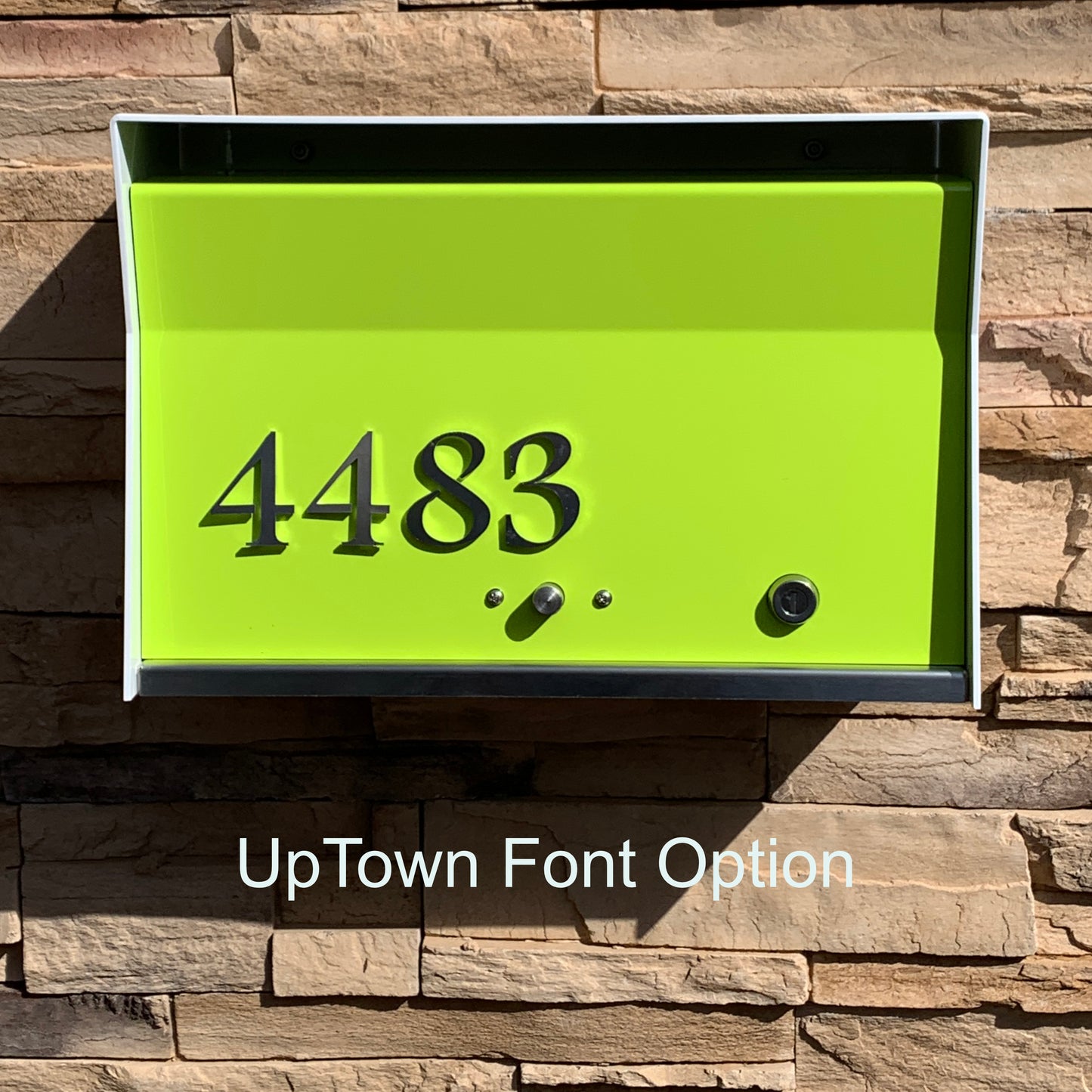 RetroBox Locking Wall Mount Mailbox in DESIGNER Grey