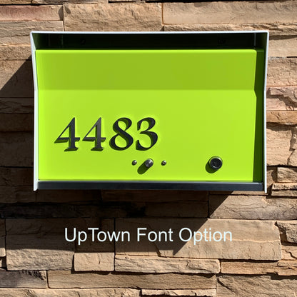 RetroBox Locking Wall Mount Mailbox in DESIGNER Grey