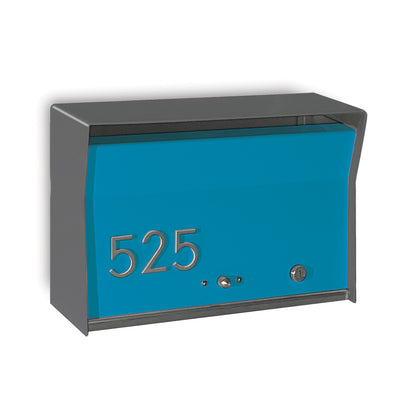 RetroBox Locking Wall Mounted Mailbox in COCONUT
