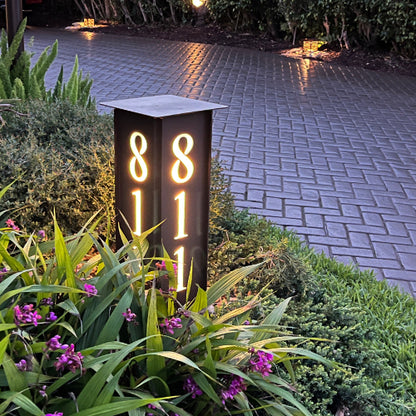 ADDRESS MARKER Landscape Light - Garden Light at night