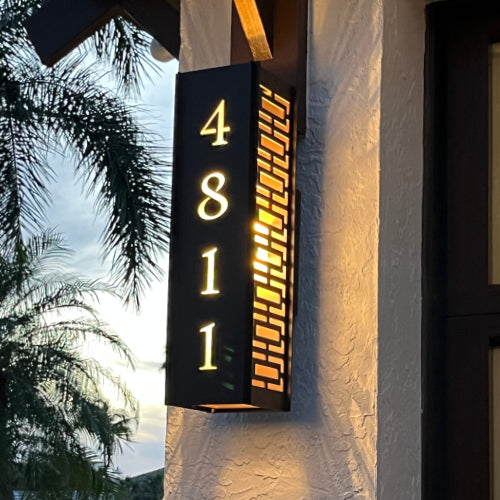 RadiantLight Address Marker Wall Sconces - Outdoor Wall Lights