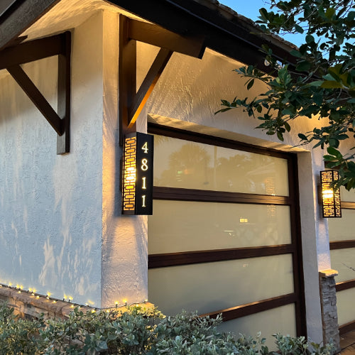 RadiantLight Address Marker Wall Sconces - Outdoor Wall Lights