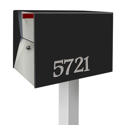 NEW! The UpTown Box Locking Package Dropbox  in JET BLACK - Modern Mailbox