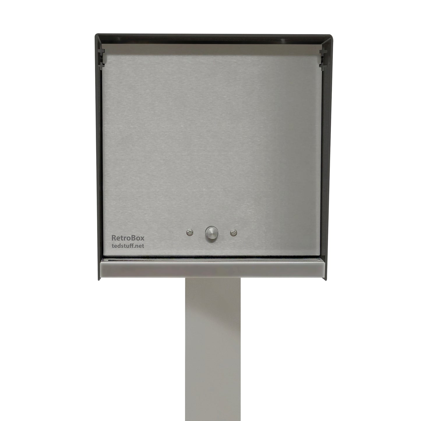The Original UptownBox in JET BLACK - Modern Mailbox black steel