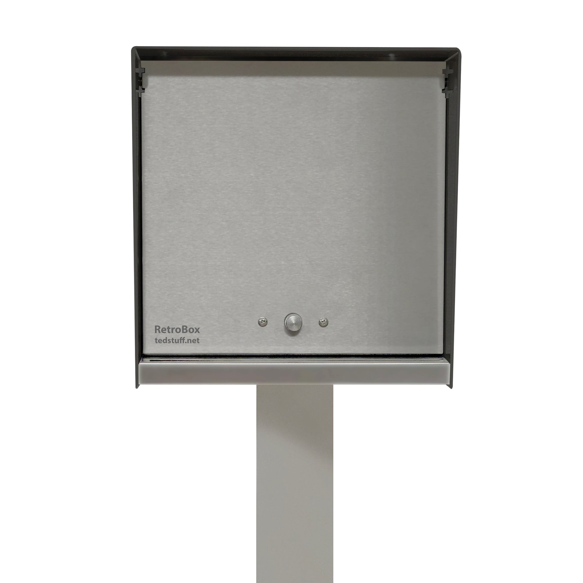 The Original UptownBox in JET BLACK - Modern Mailbox black steel