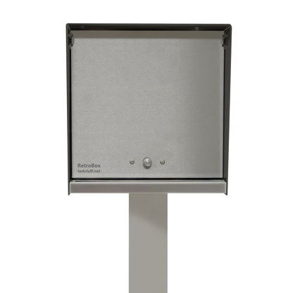 The Original UptownBox in JET BLACK - Modern Mailbox black steel