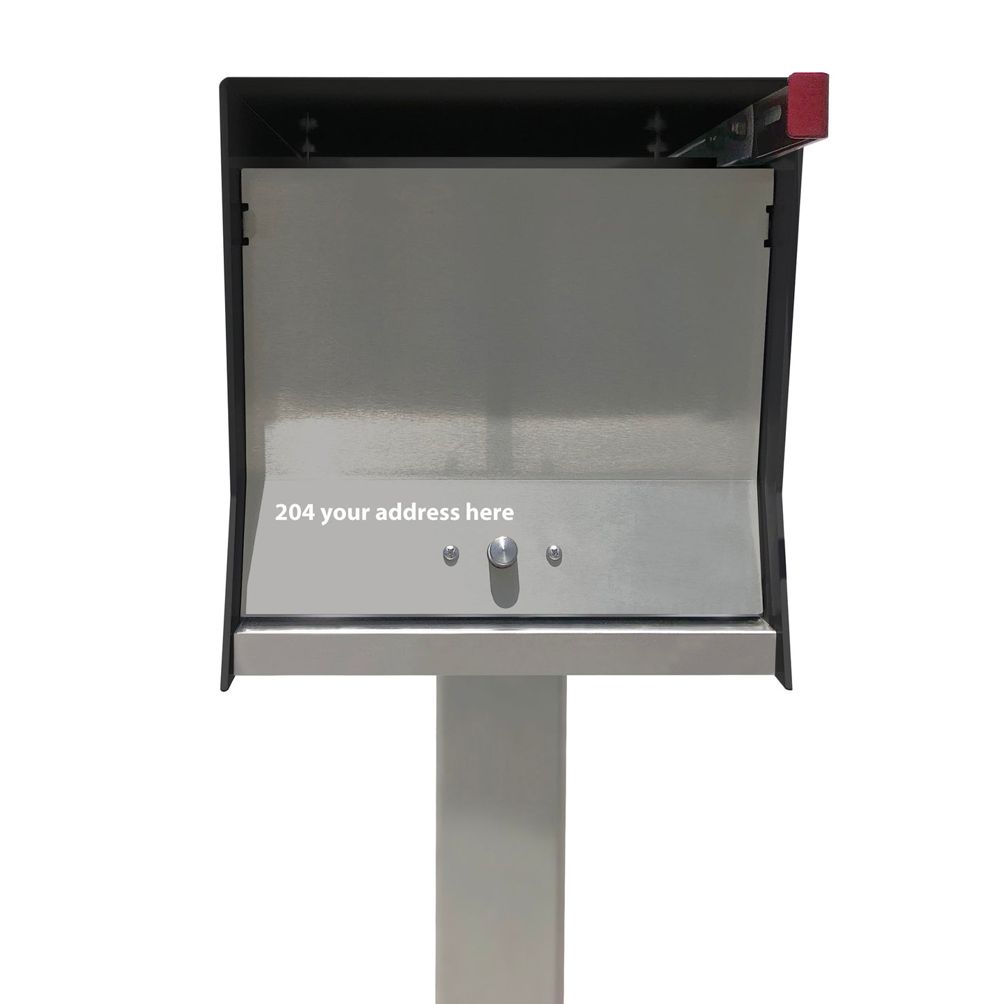 The Original Retrobox in JET BLACK - Modern Mailbox black grey