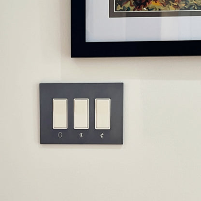 CleanPlate Wall Plate in Designer Gray | rocker switches
