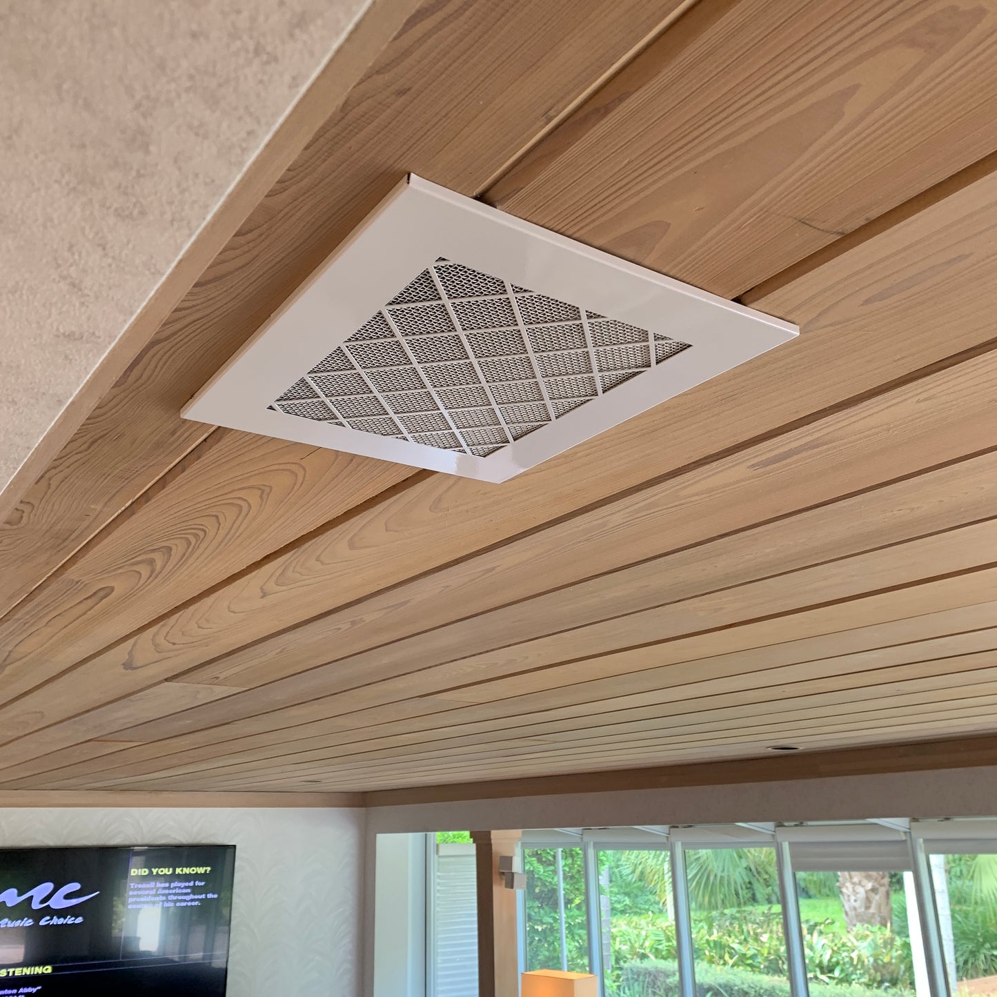 AC ceiling vent - CleanVent Diamond Pattern