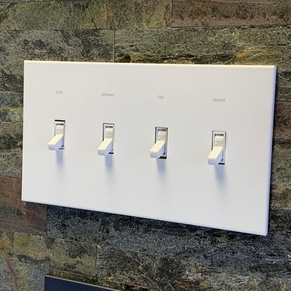 CleanPlate Classic Wall Plate in Contemporary White | Light switches