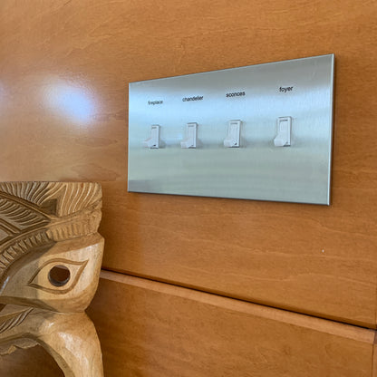 CleanPlate Classic Wall Plate in stainless steel | Light switches