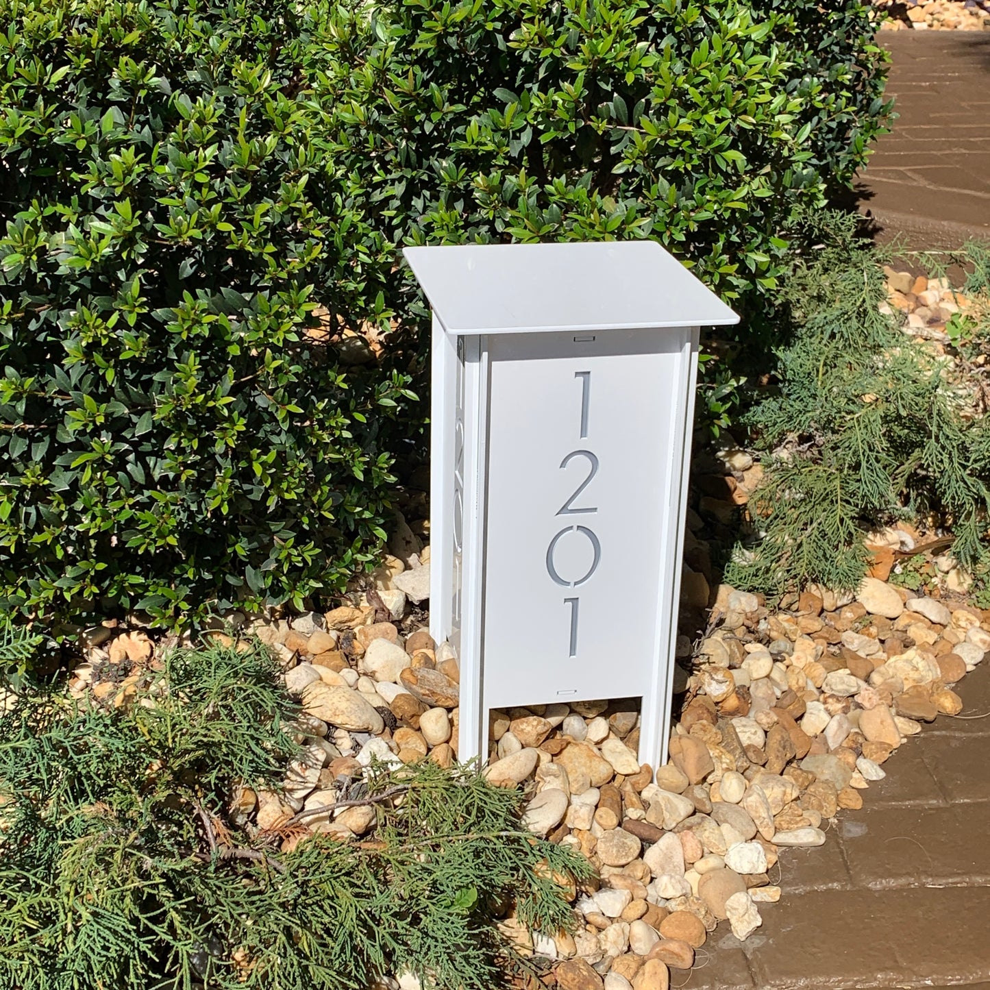 ADDRESS MARKER Landscape Light - Garden Light gray