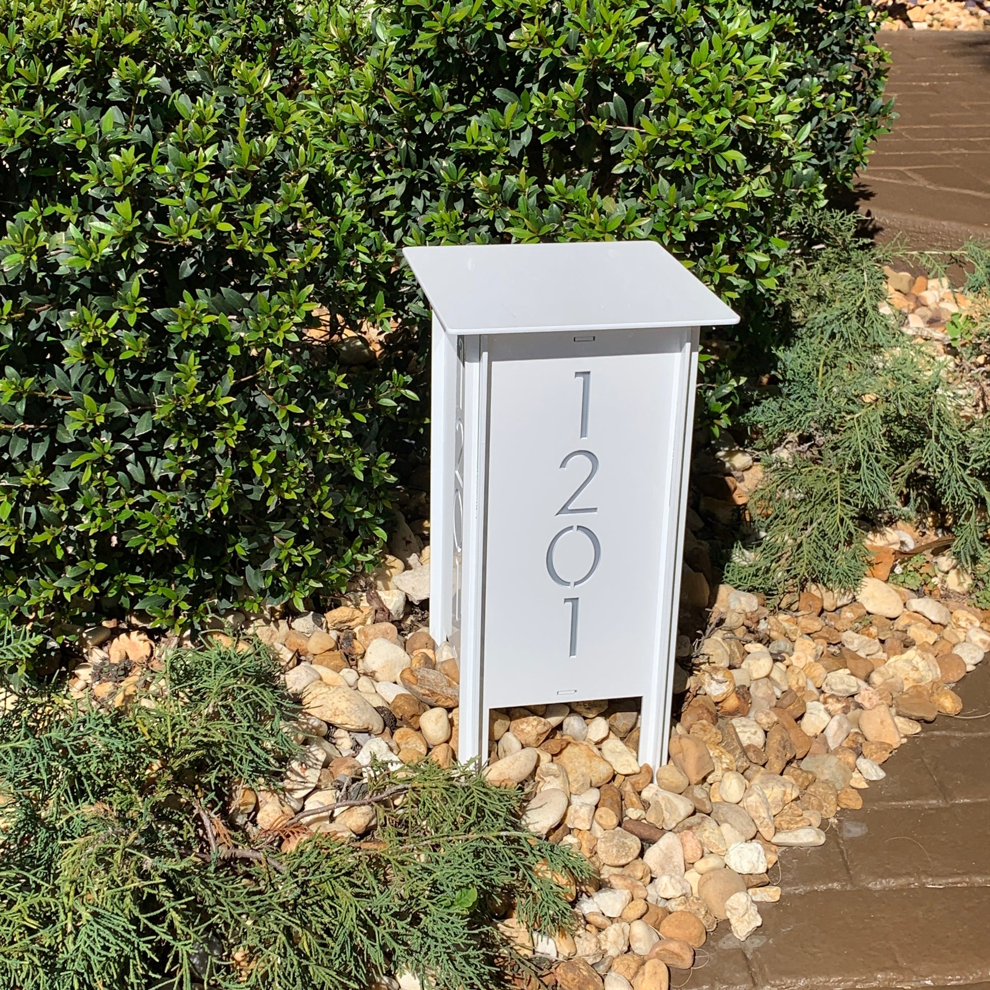 ADDRESS MARKER Landscape Light - Garden Light gray