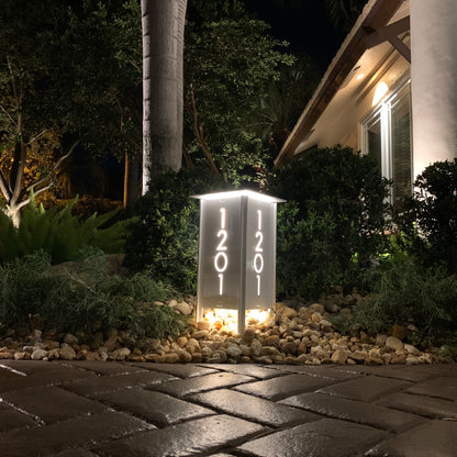 ADDRESS MARKER Landscape Light - Garden Light at night